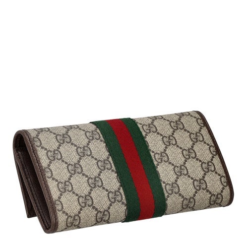 グッチ 長財布 レディース GGスプリームキャンバス ブラウン GUCCI 838485 FAE0L 9746