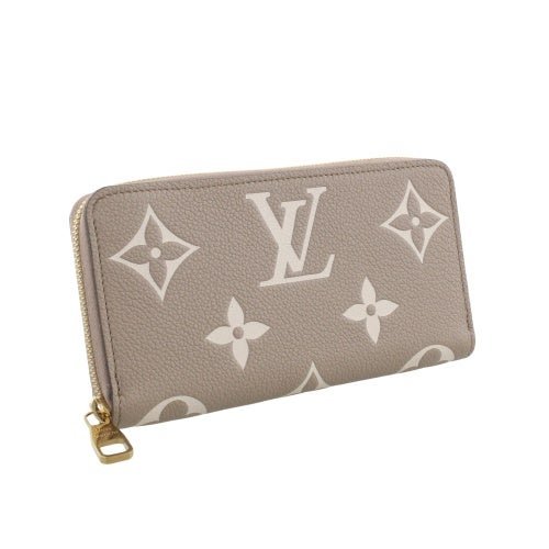 ルイヴィトン 長財布 モノグラム･アンプラント ジッピー・ウォレット ベージュ LOUIS VUITTON M28793 トゥルトレール クレーム