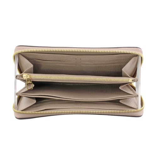 ルイヴィトン 長財布 モノグラム･アンプラント ジッピー・ウォレット ベージュ LOUIS VUITTON M28793 トゥルトレール クレーム
