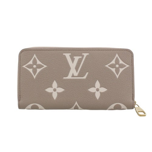 ルイヴィトン 長財布 モノグラム･アンプラント ジッピー・ウォレット ベージュ LOUIS VUITTON M28793 トゥルトレール クレーム