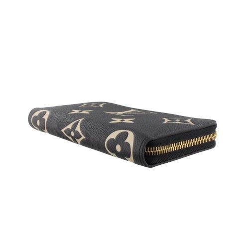 ルイヴィトン 長財布 モノグラム･アンプラント ジッピー・ウォレット ブラック LOUIS VUITTON M28794 ブラック ベージュ