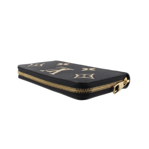ルイヴィトン 長財布 モノグラム･アンプラント ジッピー・ウォレット ブラック LOUIS VUITTON M28794 ブラック ベージュ