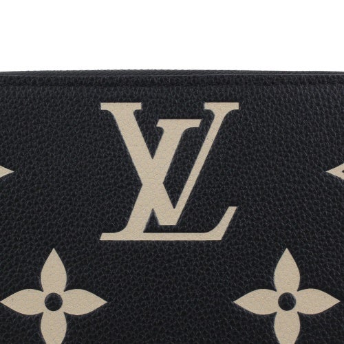 ルイヴィトン 長財布 モノグラム･アンプラント ジッピー・ウォレット ブラック LOUIS VUITTON M28794 ブラック ベージュ
