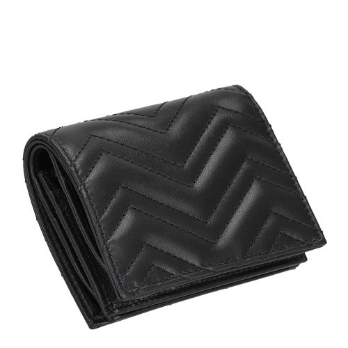 グッチ 二つ折り財布 レディース ブラック GUCCI 466492 AAET8 1000