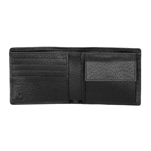 グッチ 二つ折り財布 メンズ ブラック GUCCI 699314 FABGN 1000