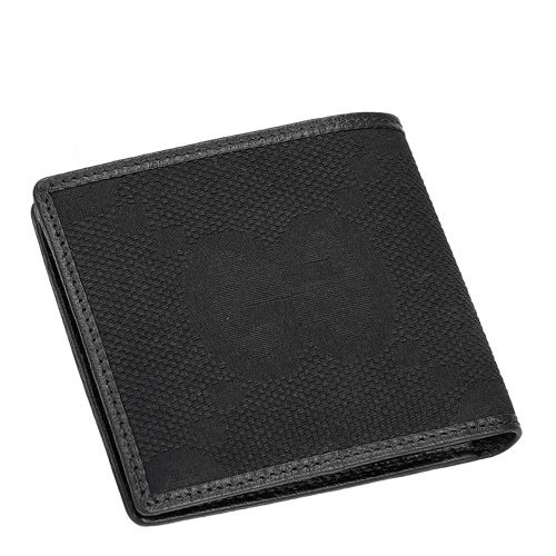 グッチ 二つ折り財布 メンズ ブラック GUCCI 699314 FABGN 1000