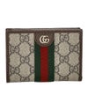 グッチ 二つ折り財布 レディース GGスプリームキャンバス ブラウン GUCCI 838468 FAE0L 9746