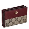 グッチ 二つ折り財布 レディース GGスプリームキャンバス レッド GUCCI 841360 AAE5E 6258