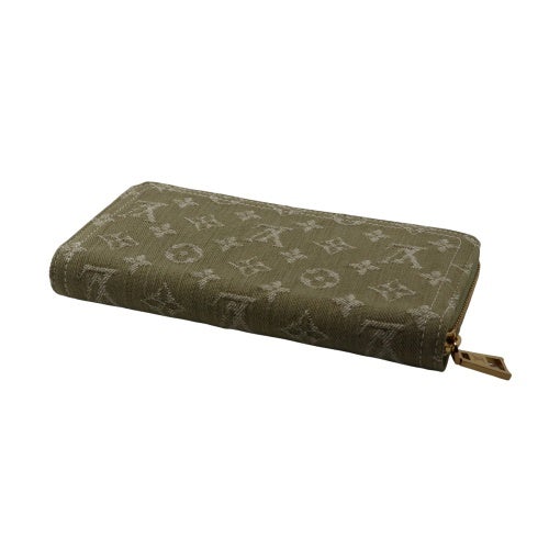 ルイヴィトン 長財布 モノグラム ジッピー・ウォレット カーキグリーン LOUIS VUITTON M28297 カーキデニム