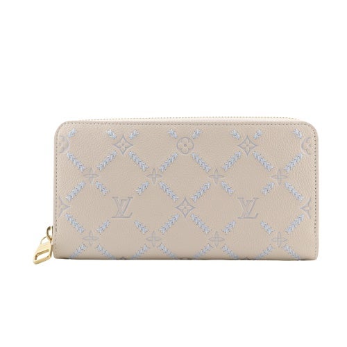 ルイヴィトン 長財布 モノグラム・アンプラント ジッピー・ウォレット ホワイト LOUIS VUITTON M28510 クオーツクチュール
