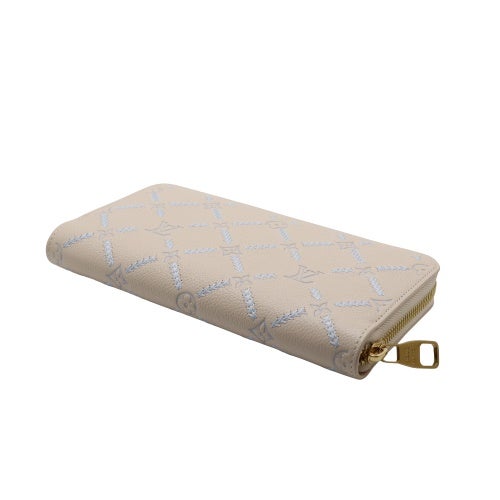 ルイヴィトン 長財布 モノグラム・アンプラント ジッピー・ウォレット ホワイト LOUIS VUITTON M28510 クオーツクチュール