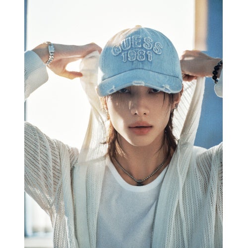 ゲス 帽子 キャップ メンズ ブルー GUESS MQ1A1051LBL Light blue