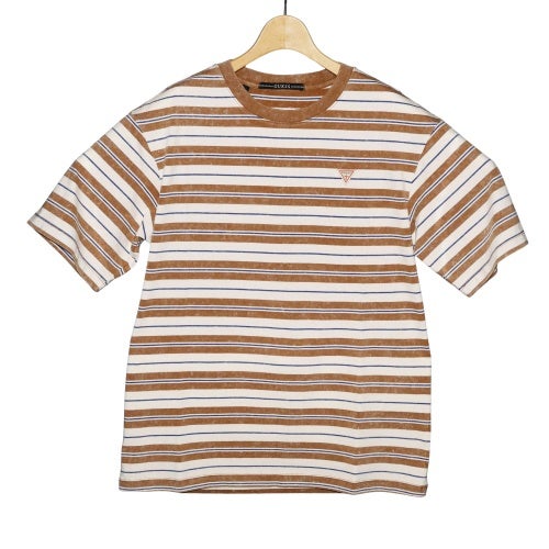 ゲス Tシャツ メンズ UNI S/SLV TEE SHIRT Tシャツ 半袖 ブラウン GUESS MQ2K7430CAM CAMEL