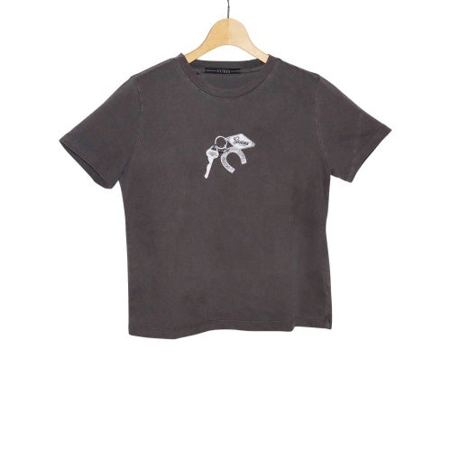 ゲス Tシャツ メンズ グレー GUESS MQ2K7432CGY Charcoal Grey