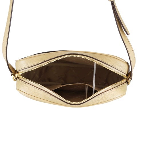マイケルコース ショルダーバッグ レディース Jet Set Large Pebbled Leather Camera Crossbody Bag ブラウン MICHAEL KORS 35R6GTVC7L CAMEL