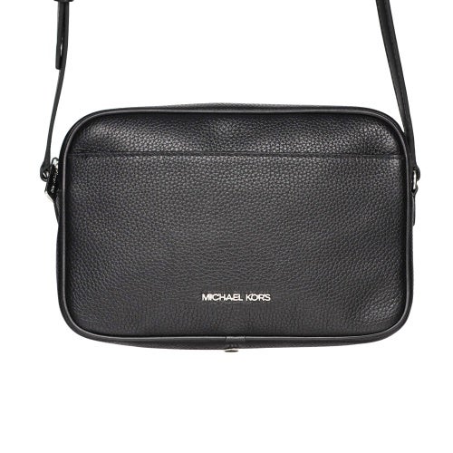 マイケルコース ショルダーバッグ レディース Jet Set Large Pebbled Leather Camera Crossbody Bag ブラック MICHAEL KORS 35R6STVC7L BLACK
