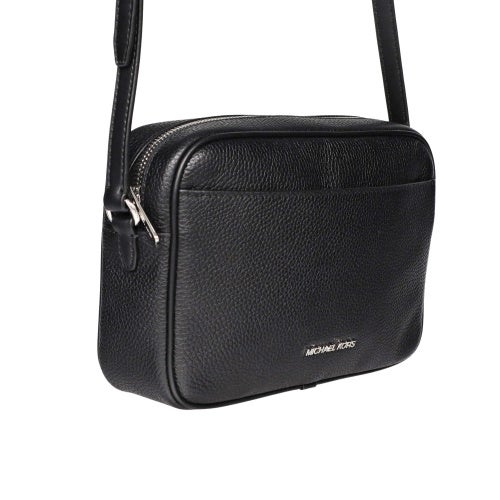 マイケルコース ショルダーバッグ レディース Jet Set Large Pebbled Leather Camera Crossbody Bag ブラック MICHAEL KORS 35R6STVC7L BLACK