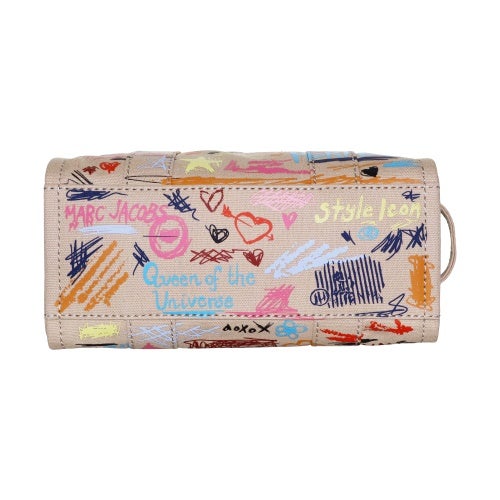 マークジェイコブス トートバッグ レディース THE PUNK SCRIBBLE CANVAS TOTE BAG SMALL TOTE ベージュ Marc Jacobs 2S6HTT016H02 261 BEIGE MULTI