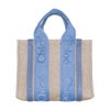 クロエ ハンドバッグ レディース WOODY SMALL TOTE&S ブルー CHLOE CHC23AS397 L17 44J ASHES BLUE