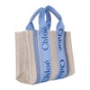 クロエ ハンドバッグ レディース WOODY SMALL TOTE&S ブルー CHLOE CHC23AS397 L17 44J ASHES BLUE