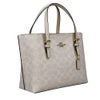 コーチ アウトレット ハンドバッグ レディース モリー トート バッグ 25・シグネチャー キャンバス ホワイト COACH OUTLET CV965 IMXU5 ホワイト/チョーク
