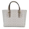 コーチ アウトレット ハンドバッグ レディース モリー トート バッグ 25・シグネチャー キャンバス ホワイト COACH OUTLET CV965 IMXU5 ホワイト/チョーク