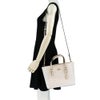 コーチ アウトレット ハンドバッグ レディース モリー トート バッグ 25・シグネチャー キャンバス ホワイト COACH OUTLET CV965 IMXU5 ホワイト/チョーク