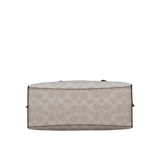 コーチ アウトレット ハンドバッグ レディース モリー トート バッグ 25・シグネチャー キャンバス ホワイト COACH OUTLET CV965 IMXU5 ホワイト/チョーク