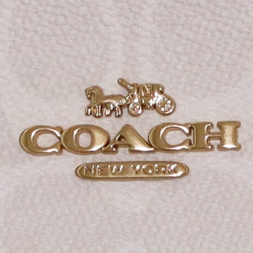 コーチ アウトレット ハンドバッグ レディース モリー トート バッグ 25・シグネチャー キャンバス ホワイト COACH OUTLET CV965 IMXU5 ホワイト/チョーク