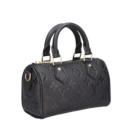 ルイヴィトン ハンドバッグ レディース モノグラム・アンプラント ナノ・スピーディ ブラック LOUIS VUITTON M82450