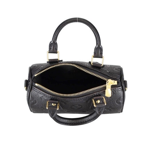 ルイヴィトン ハンドバッグ レディース モノグラム・アンプラント ナノ・スピーディ ブラック LOUIS VUITTON M82450