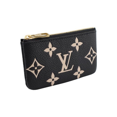 ルイヴィトン コインケース モノグラム アンプラント カード＆キーケース ポシェット・クレ ブラック LOUIS VUITTON M28790 ブラック/ピンク