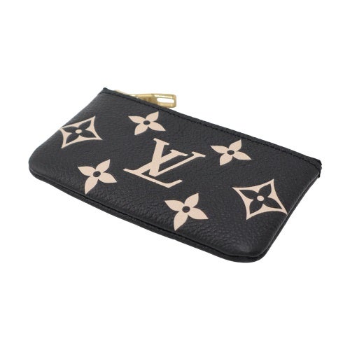 ルイヴィトン コインケース モノグラム アンプラント カード＆キーケース ポシェット・クレ ブラック LOUIS VUITTON M28790 ブラック/ピンク