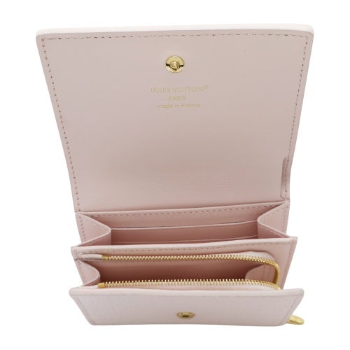 ルイヴィトン 二つ折り財布 トリヨン ポルトフォイユ・カプシーヌ タイニー ピンク LOUIS VUITTON M29048 ライトブリス