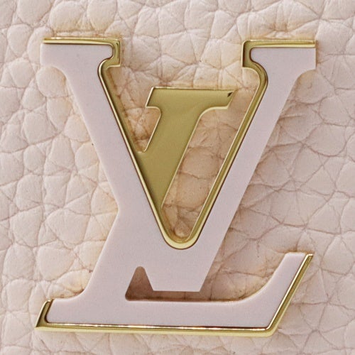 ルイヴィトン 二つ折り財布 トリヨン ポルトフォイユ・カプシーヌ タイニー ピンク LOUIS VUITTON M29048 ライトブリス