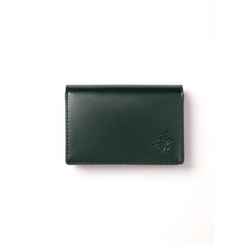 ビバリーヒルズポロクラブ カードケース 名刺入れ メンズ グリーン BEVERLY HILLS POLO CLUB BHG-M1007 グリーン/ダークブラウン