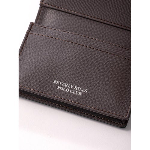 ビバリーヒルズポロクラブ カードケース 名刺入れ メンズ グリーン BEVERLY HILLS POLO CLUB BHG-M1007 グリーン/ダークブラウン