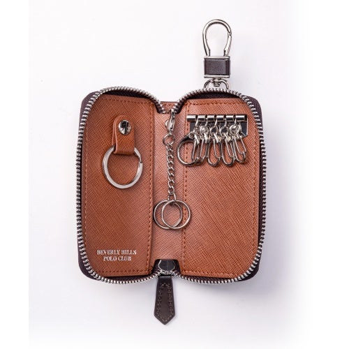 ビバリーヒルズポロクラブ キーケース メンズ ブラウン BEVERLY HILLS POLO CLUB BHG-M1005 ダークブラウン/ブラウン