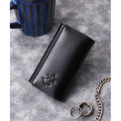ビバリーヒルズポロクラブ キーケース メンズ ブラック BEVERLY HILLS POLO CLUB BHG-M1006 ブラック/ネイビー