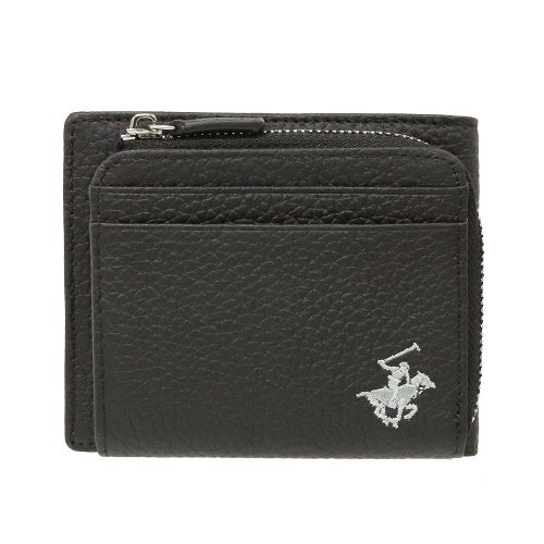 ビバリーヒルズポロクラブ 二つ折り財布 レディース ブラック BEVERLY HILLS POLO CLUB BHG-L1011 ブラック