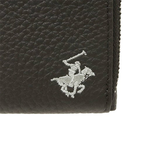 ビバリーヒルズポロクラブ 二つ折り財布 レディース ブラック BEVERLY HILLS POLO CLUB BHG-L1011 ブラック
