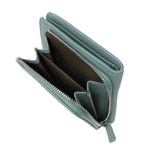 ビバリーヒルズポロクラブ 二つ折り財布 レディース ブルー BEVERLY HILLS POLO CLUB BHG-L1011 サックスブル－