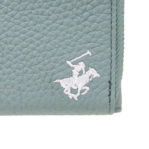 ビバリーヒルズポロクラブ 二つ折り財布 レディース ブルー BEVERLY HILLS POLO CLUB BHG-L1011 サックスブル－