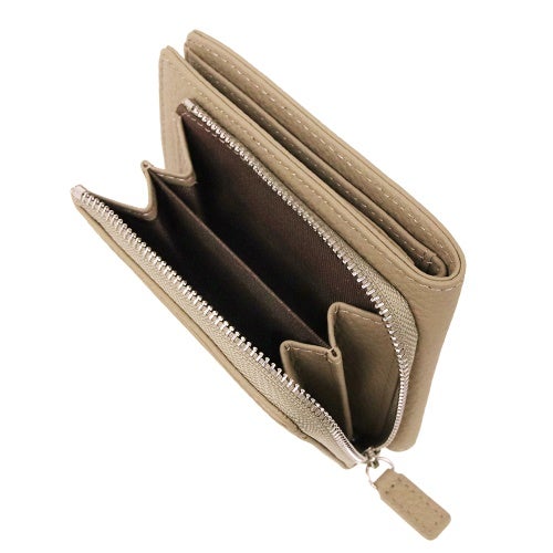 ビバリーヒルズポロクラブ 二つ折り財布 レディース ベージュ BEVERLY HILLS POLO CLUB BHG-L1011 グレ－ジュ