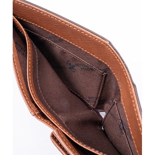 ビバリーヒルズポロクラブ 二つ折り財布 メンズ ブラウン BEVERLY HILLS POLO CLUB BHG-M1002 ダークブラウン/ブラウン