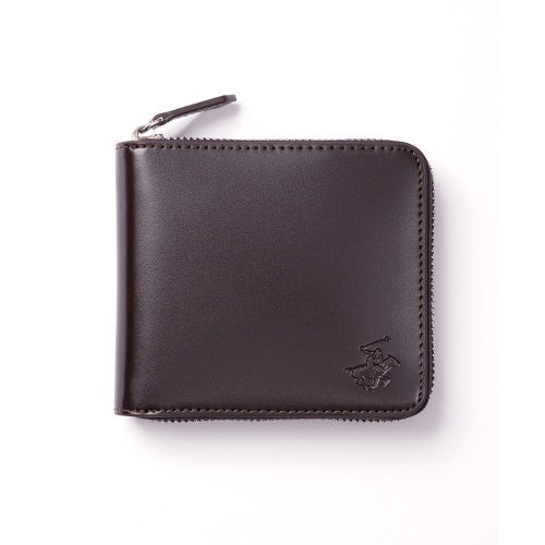 ビバリーヒルズポロクラブ 二つ折り財布 メンズ ブラウン BEVERLY HILLS POLO CLUB BHG-M1004 ダークブラウン/ブラウン