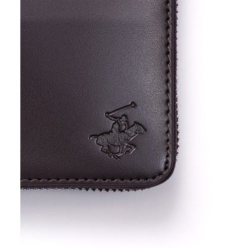 ビバリーヒルズポロクラブ 二つ折り財布 メンズ ブラウン BEVERLY HILLS POLO CLUB BHG-M1004 ダークブラウン/ブラウン