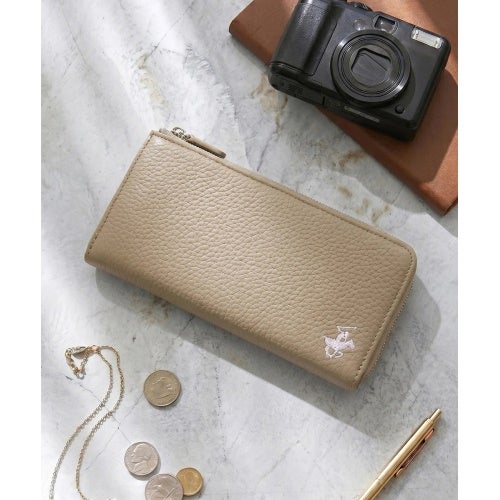 ビバリーヒルズポロクラブ 長財布 レディース ベージュ BEVERLY HILLS POLO CLUB BHG-L1010 グレ－ジュ