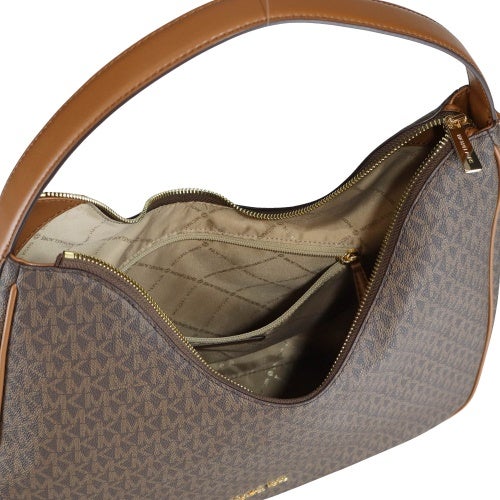 マイケルコース ハンドバッグ レディース Nayla Medium Signature Logo Shoulder Bag ブラウン MICHAEL KORS 35F5G5ZL6B BROWN