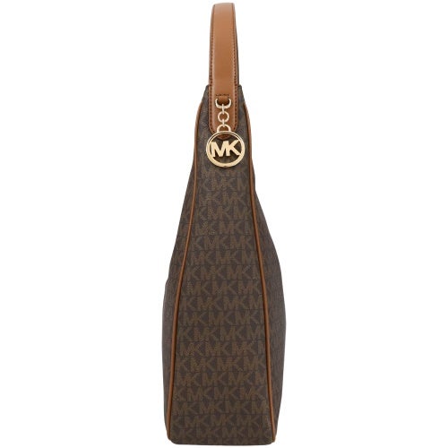 マイケルコース ハンドバッグ レディース Nayla Medium Signature Logo Shoulder Bag ブラウン MICHAEL KORS 35F5G5ZL6B BROWN